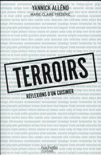 Couverture du livre « Terroirs ; réflexions d'un cuisinier » de Yannick Alleno aux éditions Hachette Pratique