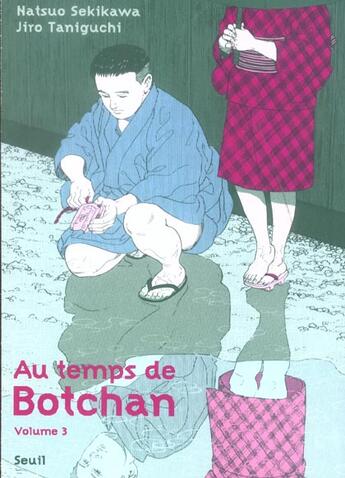 Couverture du livre « Au temps de Botchan Tome 3 » de Jiro Taniguchi et Natsuo Sekikawa aux éditions Seuil