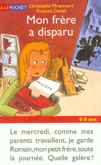 Couverture du livre « Mon Frere A Disparu » de Christophe Miraucourt aux éditions Pocket Jeunesse