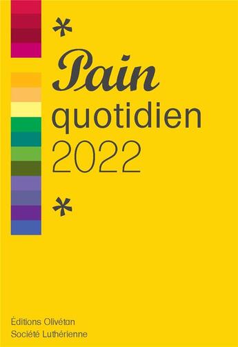 Couverture du livre « Pain quotidien 2022 » de  aux éditions Olivetan