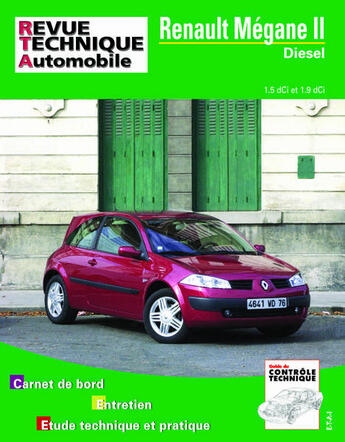 Couverture du livre « Renault megane ii - diesel » de Etai aux éditions Etai