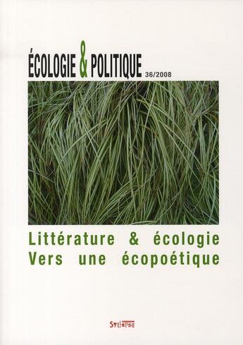 Couverture du livre « Greenspeak, littérature et écologie » de Collectf aux éditions Syllepse
