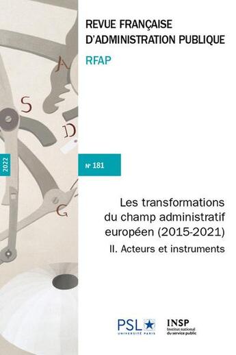 Couverture du livre « Les transformations du champ administratif europeen (2015-2021)_ii » de Institut National Du aux éditions Documentation Francaise