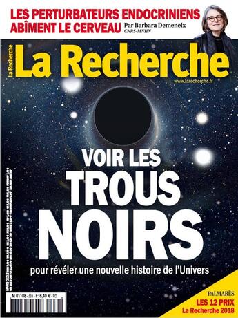 Couverture du livre « La recherche n 533 mars 2018 » de  aux éditions La Recherche