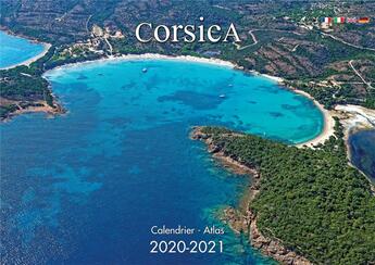 Couverture du livre « Calendrier atlas ; Corsica² (édition 2020/2021) » de  aux éditions Clementine