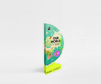 Couverture du livre « Our world : a first book of geography » de Lowell Gallion/Feng aux éditions Phaidon Jeunesse