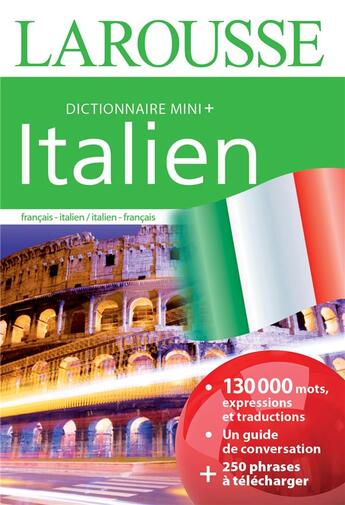 Couverture du livre « Dictionnaire mini + italien » de  aux éditions Larousse