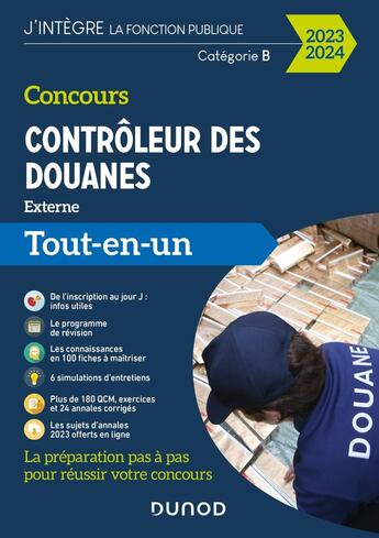 Couverture du livre « Concours controleur des douanes - 2023/2024 - tout-en-un » de Beck/Speller/Badufle aux éditions Dunod