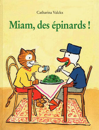 Couverture du livre « Miam des epinards » de Catharina Valckx aux éditions Ecole Des Loisirs