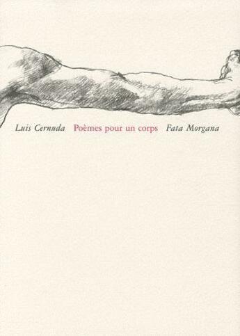 Couverture du livre « Poèmes pour un corps » de Luis Cernuda aux éditions Fata Morgana