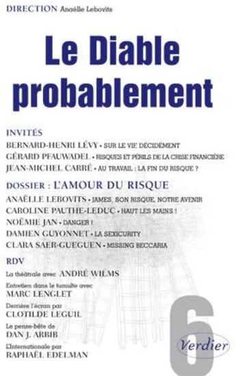 Couverture du livre « Risque et responsabilité aujourd'hui » de  aux éditions Verdier