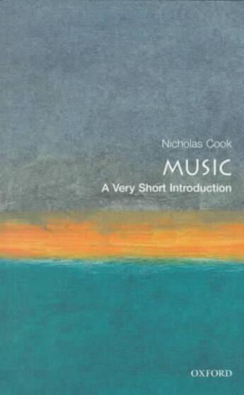 Couverture du livre « Music a very short introduction » de Cook aux éditions Oxford University Press Music