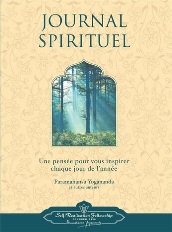 Couverture du livre « Journal spirituel » de Paramahansa Yogananda et Collectif Petit Fute aux éditions Srf