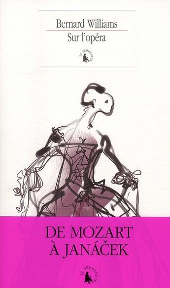 Couverture du livre « Sur l'opéra » de Bernard Williams aux éditions Gallimard