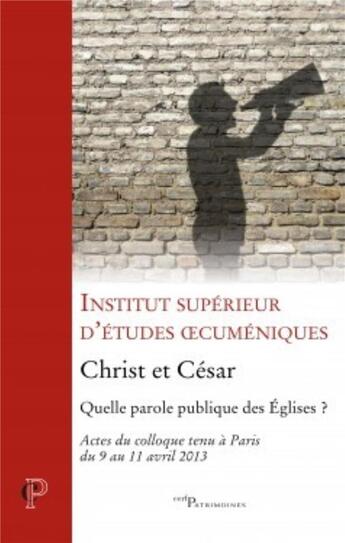 Couverture du livre « Christ et César » de  aux éditions Cerf