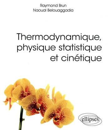 Couverture du livre « Thermodynamique, physique statistique et cinétique (édition 2018) » de Raymond Brun et Naouai Belouaggadia aux éditions Ellipses