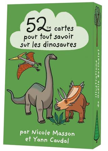 Couverture du livre « 52 cartes pour tout savoir sur les dinosaures » de Masson/Caudal aux éditions Editions 365