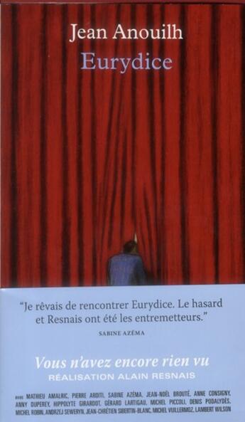 Couverture du livre « Eurydice » de Jean Anouilh aux éditions Table Ronde