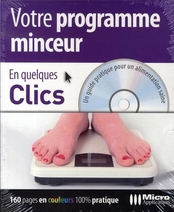 Couverture du livre « Votre programme minceur en quelques clics » de Delphine Cassin aux éditions Micro Application