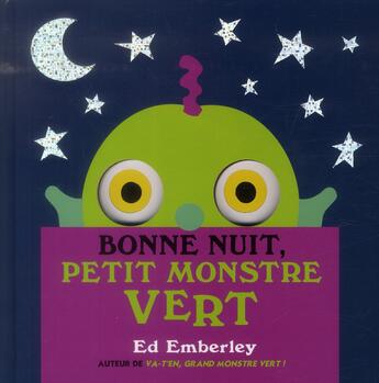 Couverture du livre « Bonne nuit petit monstre vert » de Ed Emberley aux éditions Kaleidoscope