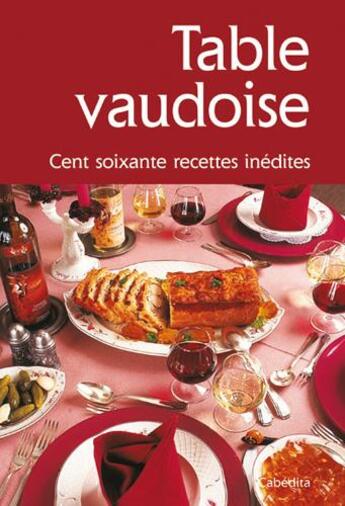 Couverture du livre « Table vaudoise » de  aux éditions Cabedita