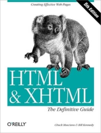 Couverture du livre « HTML & XHTML ; the definitive guide (5e édition) » de Chuck Musciano aux éditions O Reilly & Ass