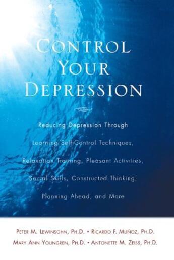 Couverture du livre « Control Your Depression, Rev'd Ed » de Lewinsohn Peter aux éditions Touchstone