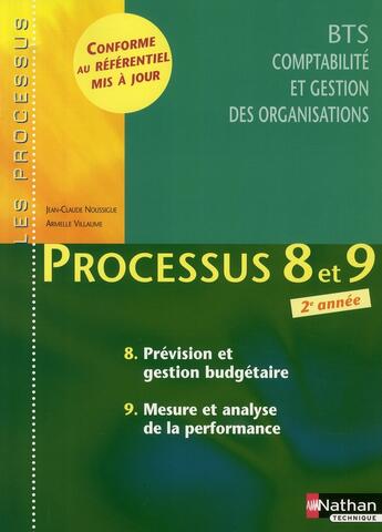 Couverture du livre « BTS 2 CGO ; prévision et gestion budgetaire ; mesure et analyse de la performance » de Noussigue/Villaume aux éditions Nathan