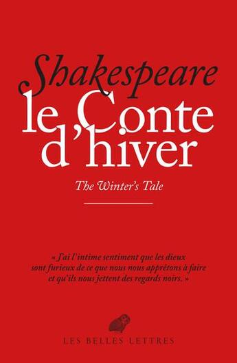 Couverture du livre « Conte d'hiver » de William Shakespeare aux éditions Belles Lettres