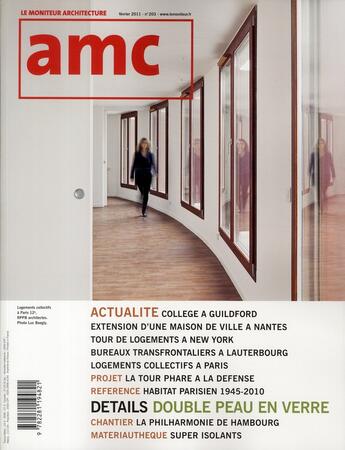 Couverture du livre « REVUE AMC N.203 ; ville, architecture, design » de Revue Amc aux éditions Le Moniteur