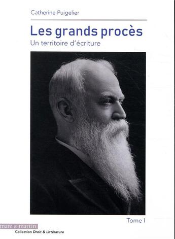 Couverture du livre « Les grands procès Tome 1 ; un territoire d'écriture » de Catherine Puigelier aux éditions Mare & Martin