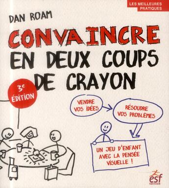 Couverture du livre « Convaincre en 2 coups de crayons » de Dan Roam aux éditions Esf