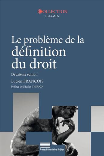 Couverture du livre « Le probleme de la definition du droit » de Lucien Francois aux éditions Pulg