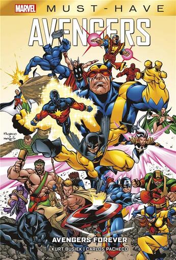 Couverture du livre « Avengers : forever » de Carlos Pacheco et Kurt Busiek aux éditions Panini