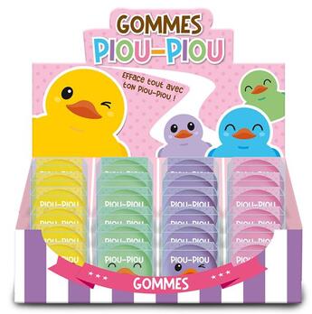 Couverture du livre « Display 36 gommes piou piou » de  aux éditions Cartotheque