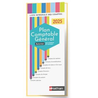 Couverture du livre « Plan comptable général (édition 2025) » de Jean-Luc Siegwart aux éditions Nathan