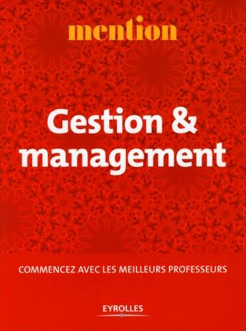 Couverture du livre « Gestion et management » de Aiesb aux éditions Organisation