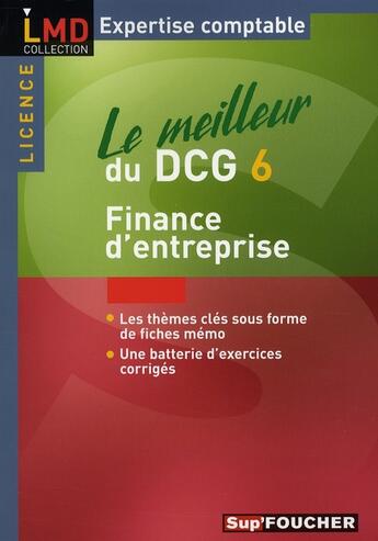 Couverture du livre « Le meilleur du DCG 6 ; finance d'entreprise » de Michele Mollet aux éditions Foucher