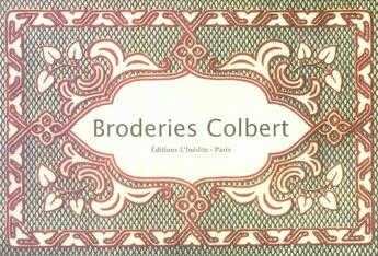 Couverture du livre « Broderies colbert » de  aux éditions L'inedite