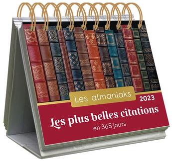 Couverture du livre « Les plus belles citations en 365 jours (édition 2023) » de  aux éditions Editions 365