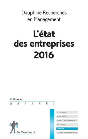 Couverture du livre « L'état des entreprises (édition 2016) » de  aux éditions La Decouverte