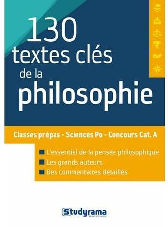 Couverture du livre « L'indispensable de la culture générale en philosophie » de Paul Massane aux éditions Studyrama