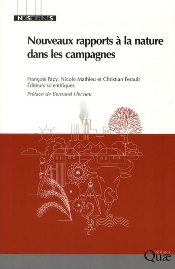 Couverture du livre « Nouveaux rapports à la nature dans les campagnes » de  aux éditions Quae