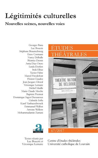 Couverture du livre « Nouvelles scènes, nouvelles voies (édition 2017) » de  aux éditions Academia