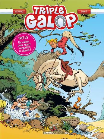 Couverture du livre « Triple galop Tome 9 » de Benoit Du Peloux aux éditions Bamboo