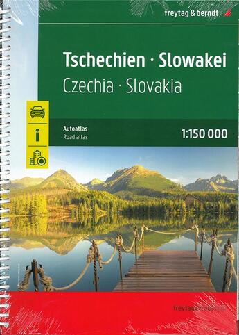 Couverture du livre « Republique tcheque & slovaquie superatlas sp » de  aux éditions Freytag Und Berndt