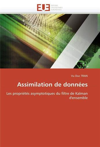 Couverture du livre « Assimilation de donnees » de Tran Vu Duc aux éditions Editions Universitaires Europeennes