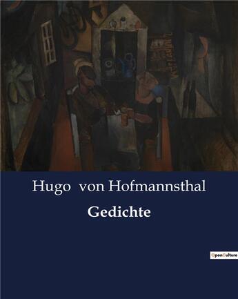 Couverture du livre « Gedichte » de Von Hofmannsthal H. aux éditions Culturea