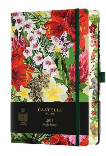 Couverture du livre « Agenda journalier grand format eden leopard » de Castelli aux éditions Castelli Milano