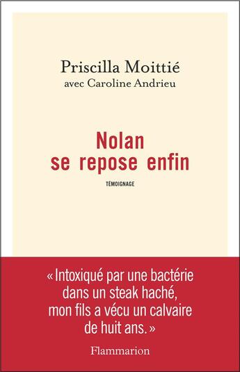 Couverture du livre « Nolan se repose enfin » de Caroline Andrieu et Priscilla Moittie aux éditions Flammarion